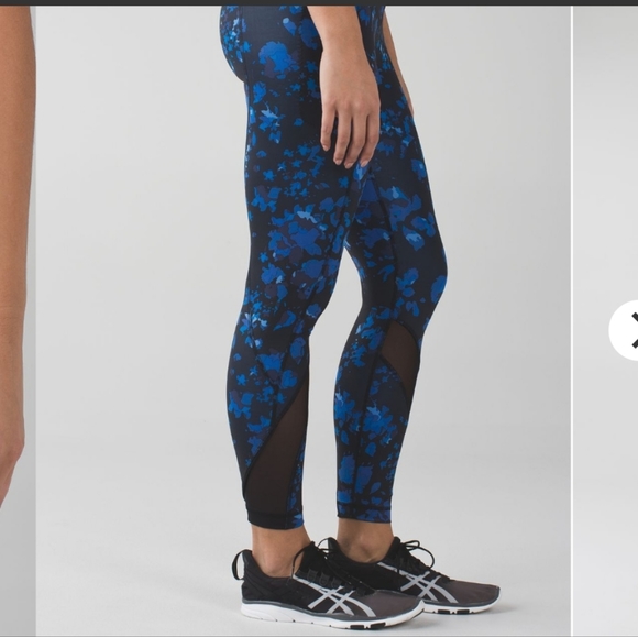 lululemon athletica Pants - Lululemon Inspire Tight II Size 4 Dandy Digie Porcelaine Black mesh  DAN…